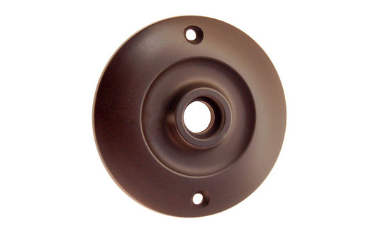 Solid Brass Large Rosette ~ Passage (Non-Locking) ~ Oil Rubbed Bronze Finish
