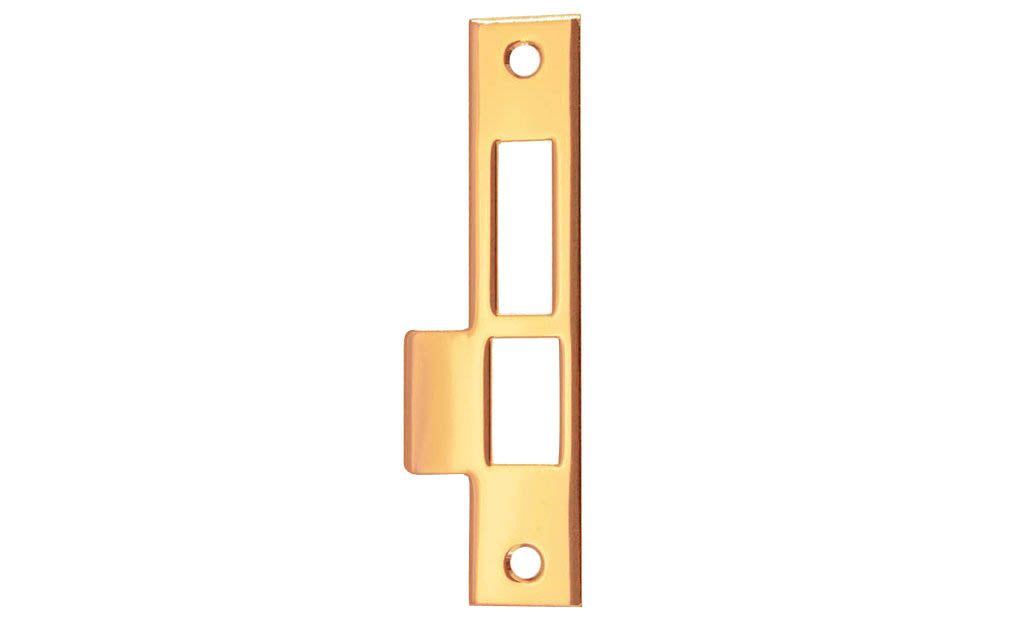 Solid Brass Door Mortise Strike ~ 6" X 1-3/16"