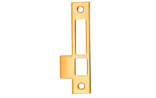 Solid Brass Door Mortise Strike ~ 4-3/8" x 1"