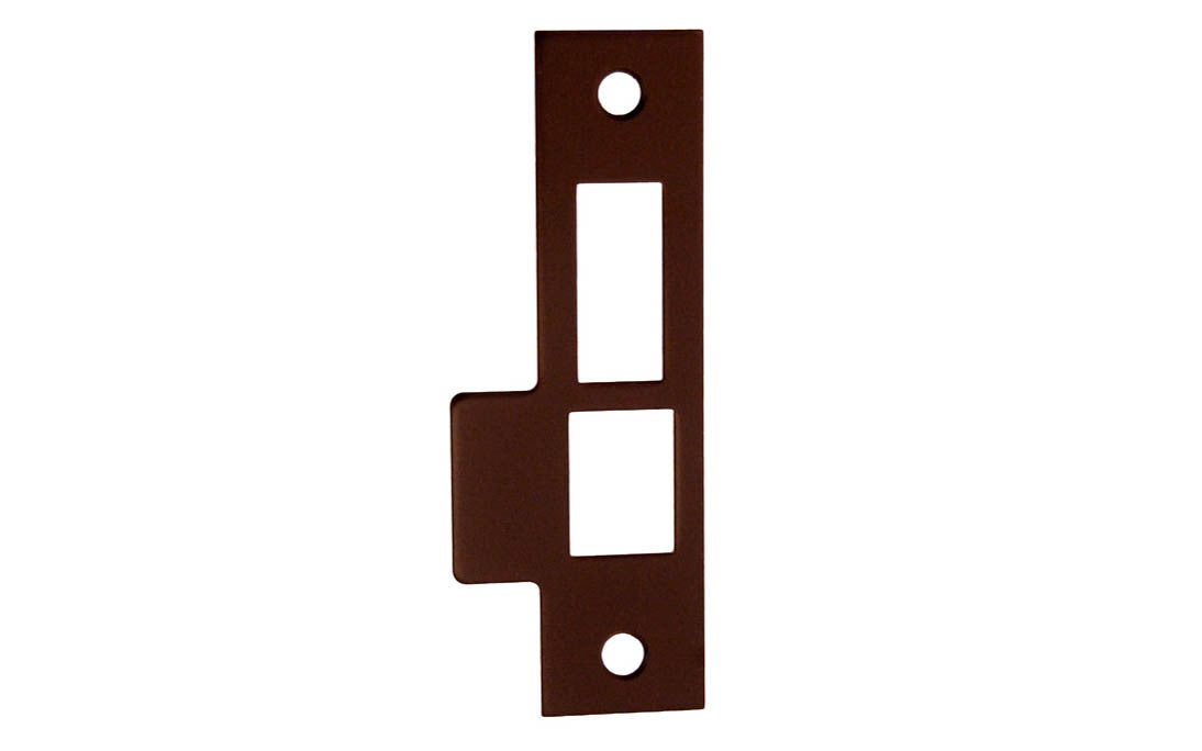 Solid Brass Door Mortise Strike ~ 3-7/8" x 1" ~ Oil Rubbed Bronze Finish