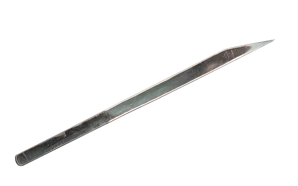 Kiridashi Kogatana Japanese Laminated Steel Knife Backview ~ 9 mm Size
