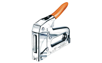 Arrow T75 Wire & Cable Staple Gun is good for fastening Romex, non-metallic sheathed cable, U.F. cable, wire conduit, plastic cable, copper tubing or any round object up to 1/2" in diameter. Also good for fastening inside wiring cable up to 26-pair & Romex cable up to 12-3. Arrow Fastener T 75 Stapler. 079055000754