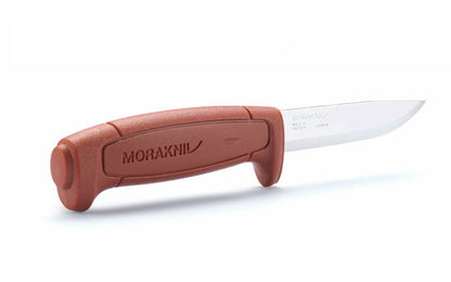 Mora Craft Basic Knife No. 511 ~ Carbon Steel ~ Made in Östnor, Sweden · Made of quality high carbon steel ~ 3-5/8" long sharp fixed blade ~ Impact resistant handle ~ Mora 12147 ~ 7391846015024