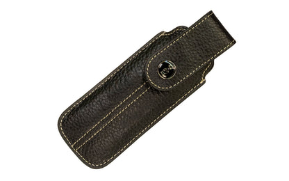 Opinel "Chic" Genuine Black Leather Knife Sheath ~ Made in France ~ Made of genuine black & durable leather~ Fits the No. 7, 8, & 9 traditional knives ~ Fits the No. 8 & 10 slim knives ~ Metal snap secures knife