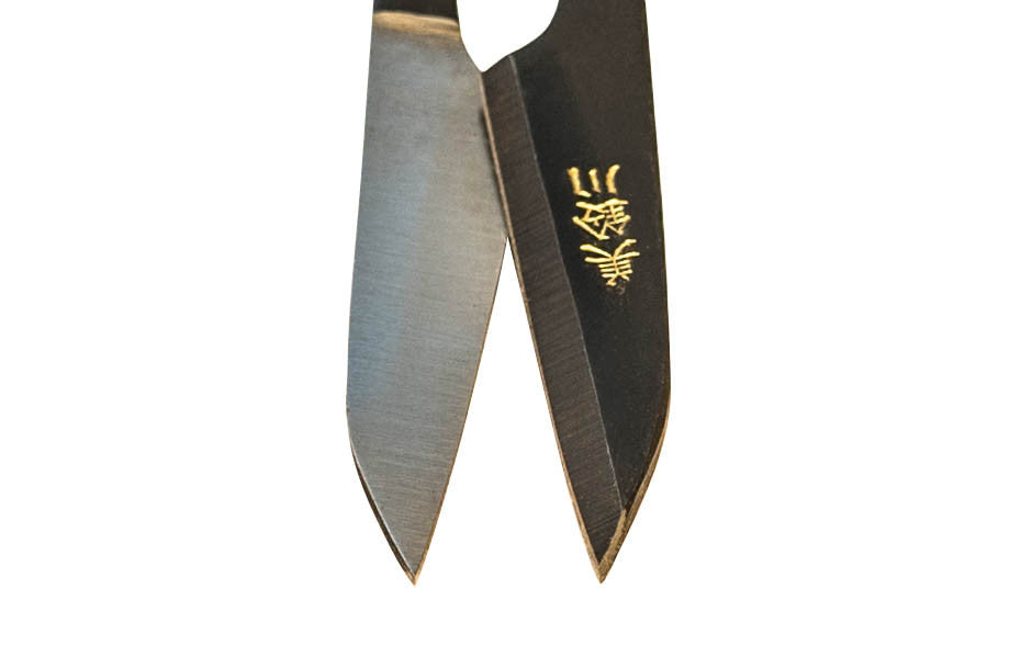 Japanese Bonsai Leaf Trimmer Snip - Made of quality spring steel, this mini nipper has a nice smooth feel & cutting action - aminated with high carbon steel & are very sharp - Made in Japan ~ Closeup