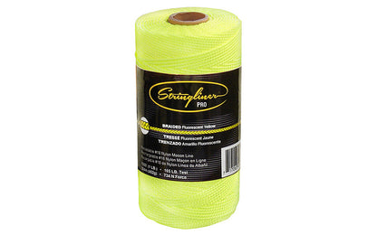 Stringliner Braided Mason Line is a replacement roll for the Stringliner Reel. Fluorescent yellow color. Braided #18 nylon mason line in 1000' (1 lb) length rolls. 717065357658. Stringliner Pro Model SL35765