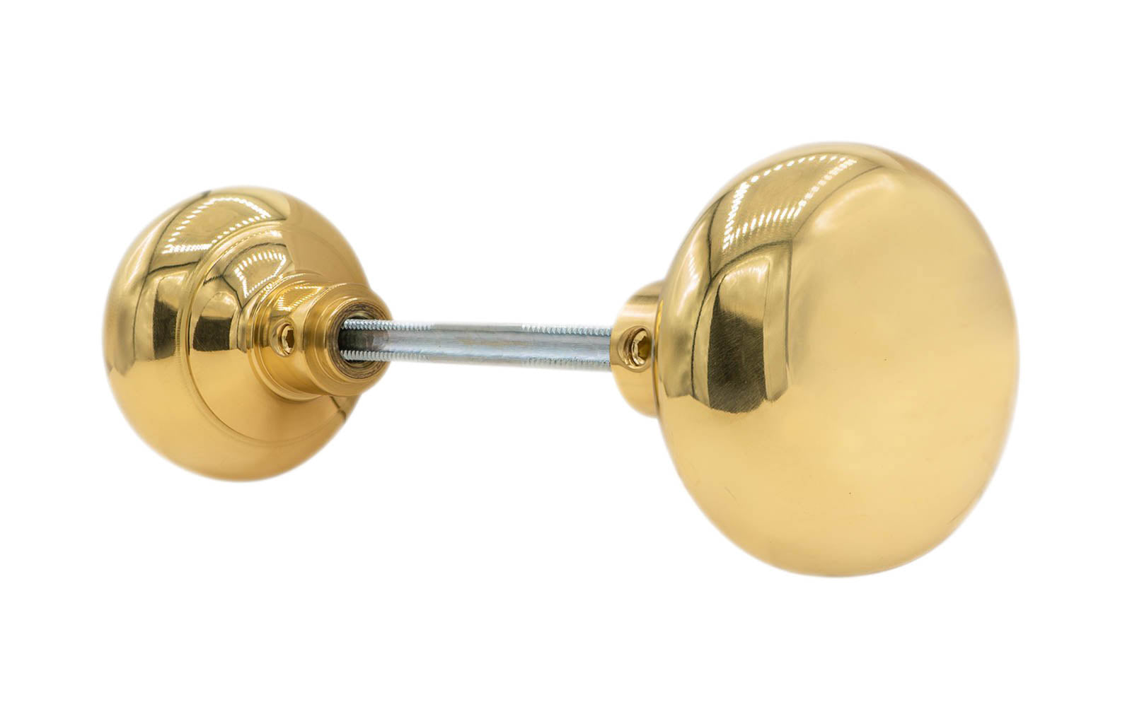Solid Brass Core Classic Smooth Doorknob Set. Vintage-style Hardware · High quality & solid brass doorknob set with a classic & smooth design. The doorknob itself has a solid brass core making it very durable. Lacquered Brass Finish