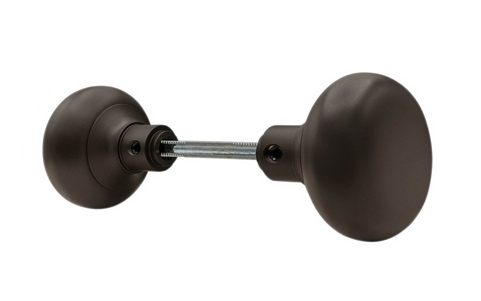 Solid Brass Core Classic Smooth Doorknob Set. Vintage-style Hardware · High quality & solid brass doorknob set with a classic & smooth design. The doorknob itself has a solid brass core making it very durable. Oil Rubbed Bronze Finish