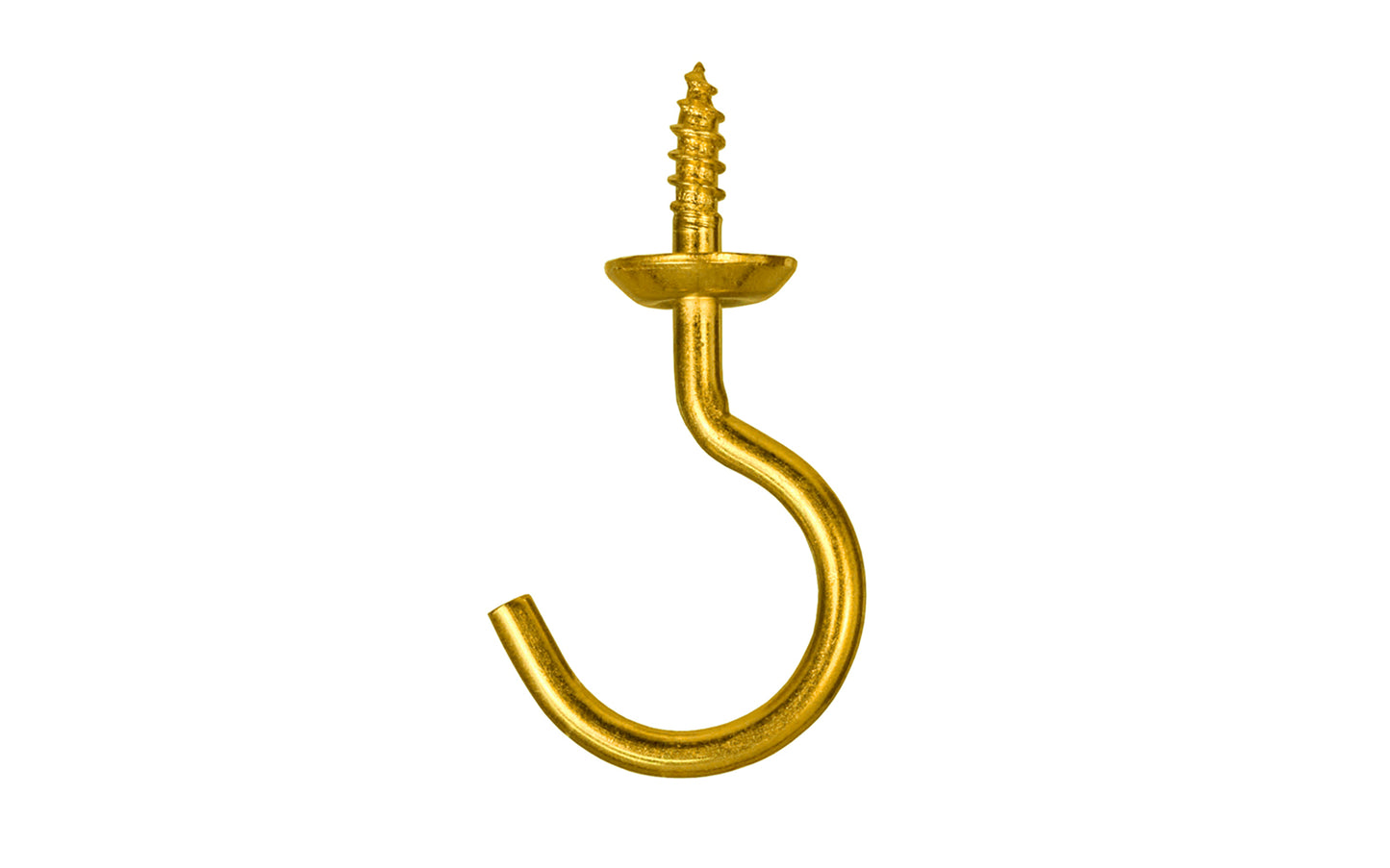 Unlacquered Solid Brass Cup Hook – Hardwick & Sons
