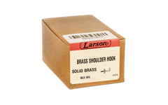 Bulk Box of Solid Brass Shoulder Hooks - Made in USA