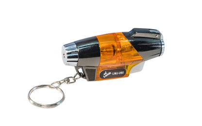 The Wall Lenk LMJ-280 Mini Turbo-Lite Torch is powered with Automatic Electronic Ignition System. Use turbo torch for light duty shop work, garage work, camping, survival kits, household repairs, first aid, hobby & crafts, heat shrink, outdoor activities, etc. Flame temperature - 2400° F - Blue flame - Keychain Torch - 048491400268