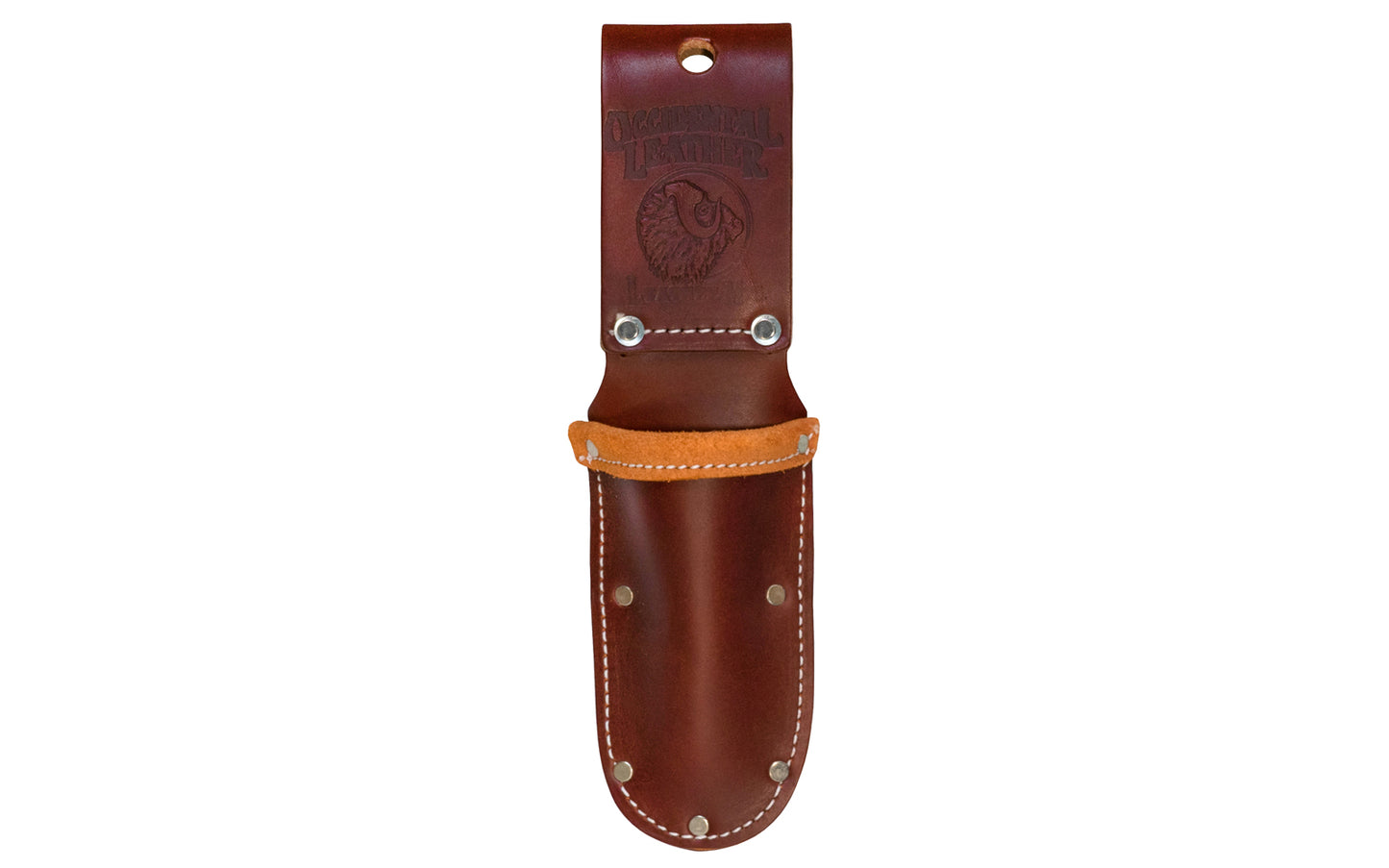 Occidental Leather Shear Holder - Model 5013 - Fits up to a 3" work belt - Leather Tool Holster - Riveted Hand Made - 759244006100 - Occidental Leather shear & tool holder holster with a closed bottom. Designed to accommodate most pliers & side cutters. Ideal for Felco & other pruning shears. Fits up to a 3" belt.