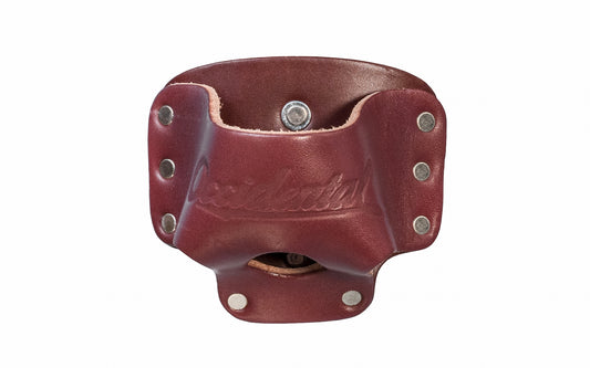 Made in USA - Model No. 5042 - Occidental Leather clip-on tape holster that fits medium body tapes (up to 25') excluding "FatMax" tapes  - High Quality - Large Tape Holder - Riveted - Tape Holster - Hand Made - 759244297904 - Medium - Leather Tape Holster Holder - Steel Clip On