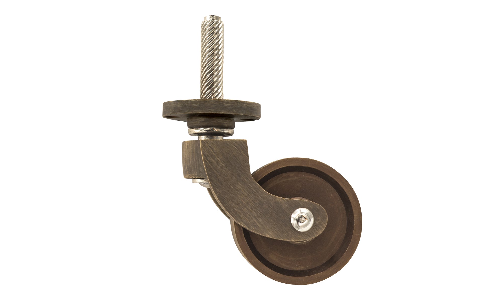 Solid Brass Stem & Plate Caster ~ 1-3/8 Wheel – Hardwick & Sons