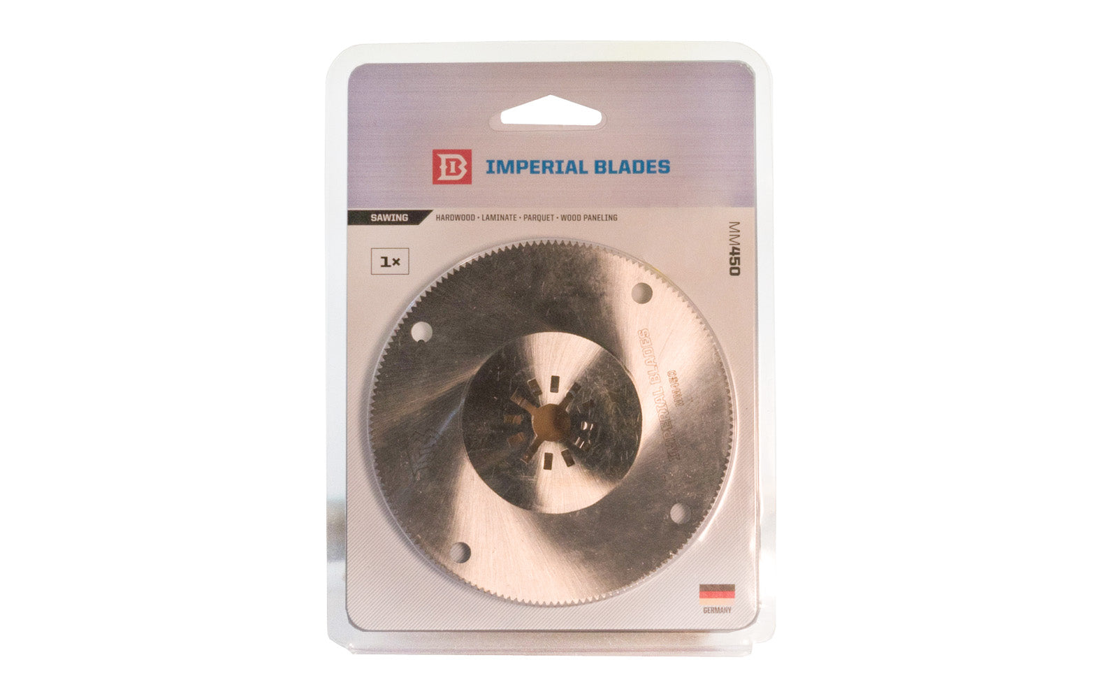 Imperial Blades Round Saw Blade - MM450. For sawing hardwood, laminate, parquet, wood paneling. 736211673244