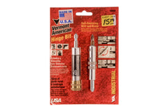 Vermont American #6 Hinge Bit. Self-Centering Drill & Driver. Accurately centers pilot holes & drives screws without re-chucking. Made in USA. Model 16650. 045325166505