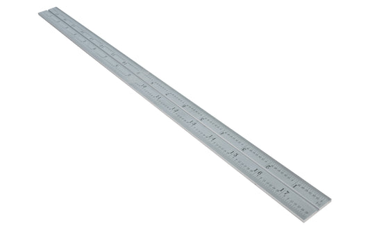 Starrett 18" Blade for Combo Square - 1/50", 1/100", 1/32", 1/64" Grads. Satin Chrome finish blade. Blade only.  Made in USA.