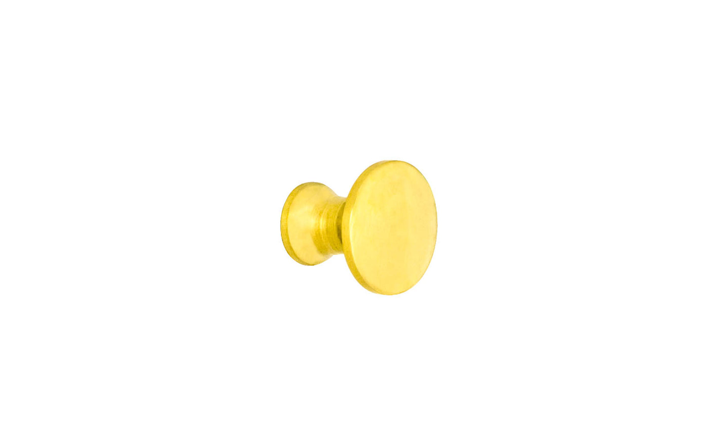 Solid Brass Mini Knob ~ 1/2" Diameter