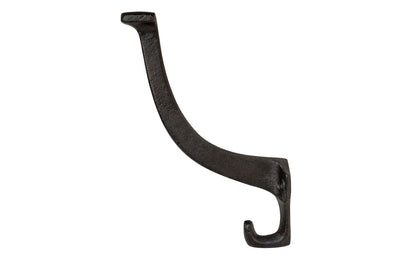 Vintage-style Hardware · A traditional Mission-Style Black Cast Iron Hall Tree Hook. Great for use in hallways, hall trees, coat racks, kitchens, bedrooms. The hook is made of strong cast iron material, making it durable for heavy coats, bags, & clothing. It also has a double hook, good for hanging multiple items.