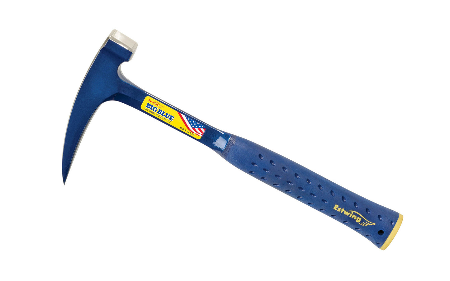 The Estwing Rock Pick Square Head Hammer With Nylon Grip is very durable & strong with a large striking square face & an anti-vibration handle. Model E6-24PC ~ Made in USA ~ 034139627289