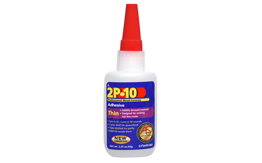 FastCap 2P-10 Adhesive Glue ~ Thin - 2.25 oz ~ Made in USA
