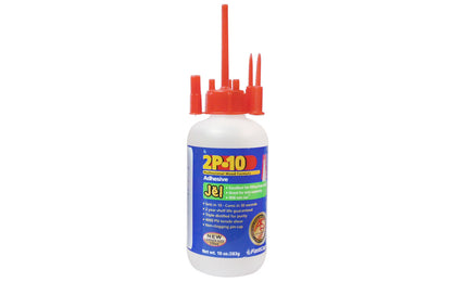 FastCap 2P-10 Adhesive Glue ~ Jel - 10 oz jel viscosity 2P10 formula is industrial grade & excellent for heavy duty use. Cures in 30 seconds. Great for trim carpentry & filling in large gaps. Very popular with woodworkers & carpenters. 4000 PSI tensile shear. Cyanoacrylate Glue. Made in USA. 663807801142