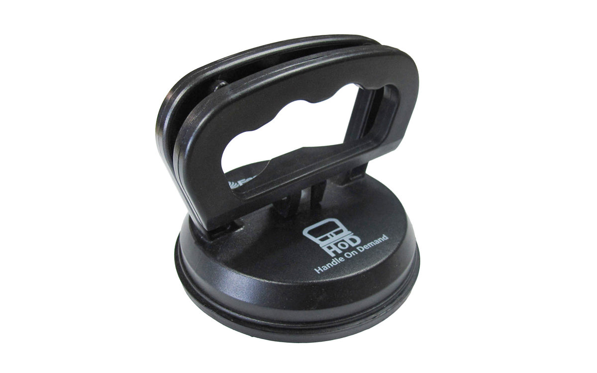 The FastCap Handle on Demand ~ Single Suction Cup is a high-performance suction cup system with a locking lever and 100 lb capacity ~ Fastcap Model HOD-SINGLE ~ 663807804976