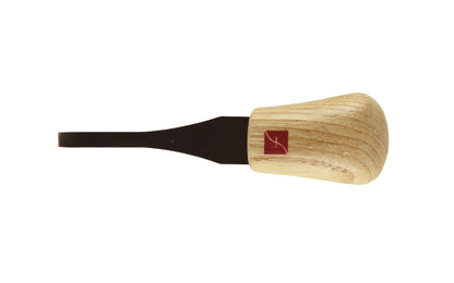 Made in USA • Model FR329 ~ Palm Carving Tool is great for carving smaller sized projects. Handle fits comfortably in the palm for good close control to your work. The blade is made of High Carbon Steel. Cutting edge is hand honed & polished - Single Bevel Chisel - #1 x 1/4" (6 mm) - wide blade - No. 1 - Micro Chisel 
