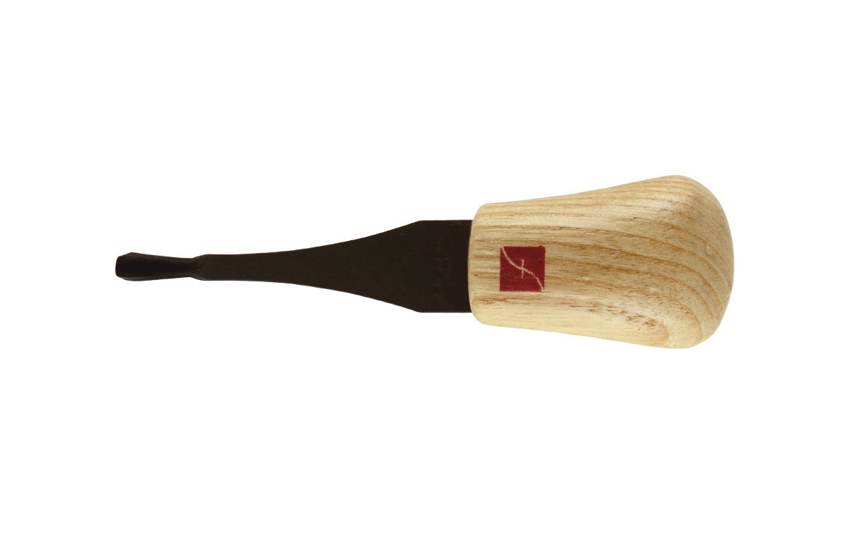 Made in USA • Model FR367 ~ Palm Carving Tool is great for carving smaller sized projects. Handle fits comfortably in the palm for good close control to your work. The blade is made of High Carbon Steel. Cutting edge hand honed & polished - Spoon V-Gouge - 45° x 1/8" (3 mm) - Micro Spoon Gouge - Palm V-Tool Gouge Tool