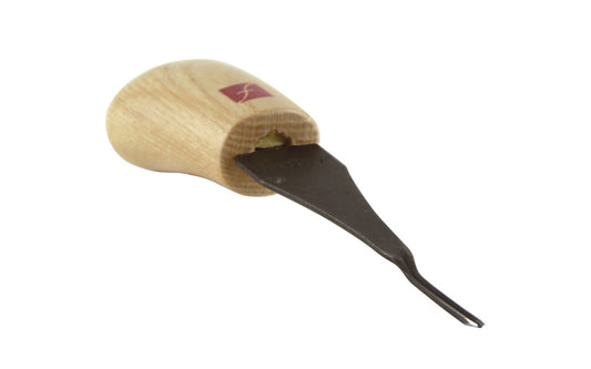 Made in USA • Model FR800 ~ Palm Carving Tool is great for carving smaller sized projects. Handle fits comfortably in the palm for good close control to your work. The blade is made of High Carbon Steel. Cutting edge is hand honed & polished - Palm Gouge - No. 9 Sweep #9 Palm Tool - Sweep #9 (1 mm) wide blade - 1 mm wide