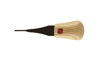 Made in USA • Model FR803 ~ Palm Carving Tool is great for carving smaller sized projects. Handle fits comfortably in the palm for good close control to your work. The blade is made of High Carbon Steel. Cutting edge is hand honed & polished - Palm V Gouge - 45° V-Tool x 1 mm - wide blade - 45 degrees - Angle