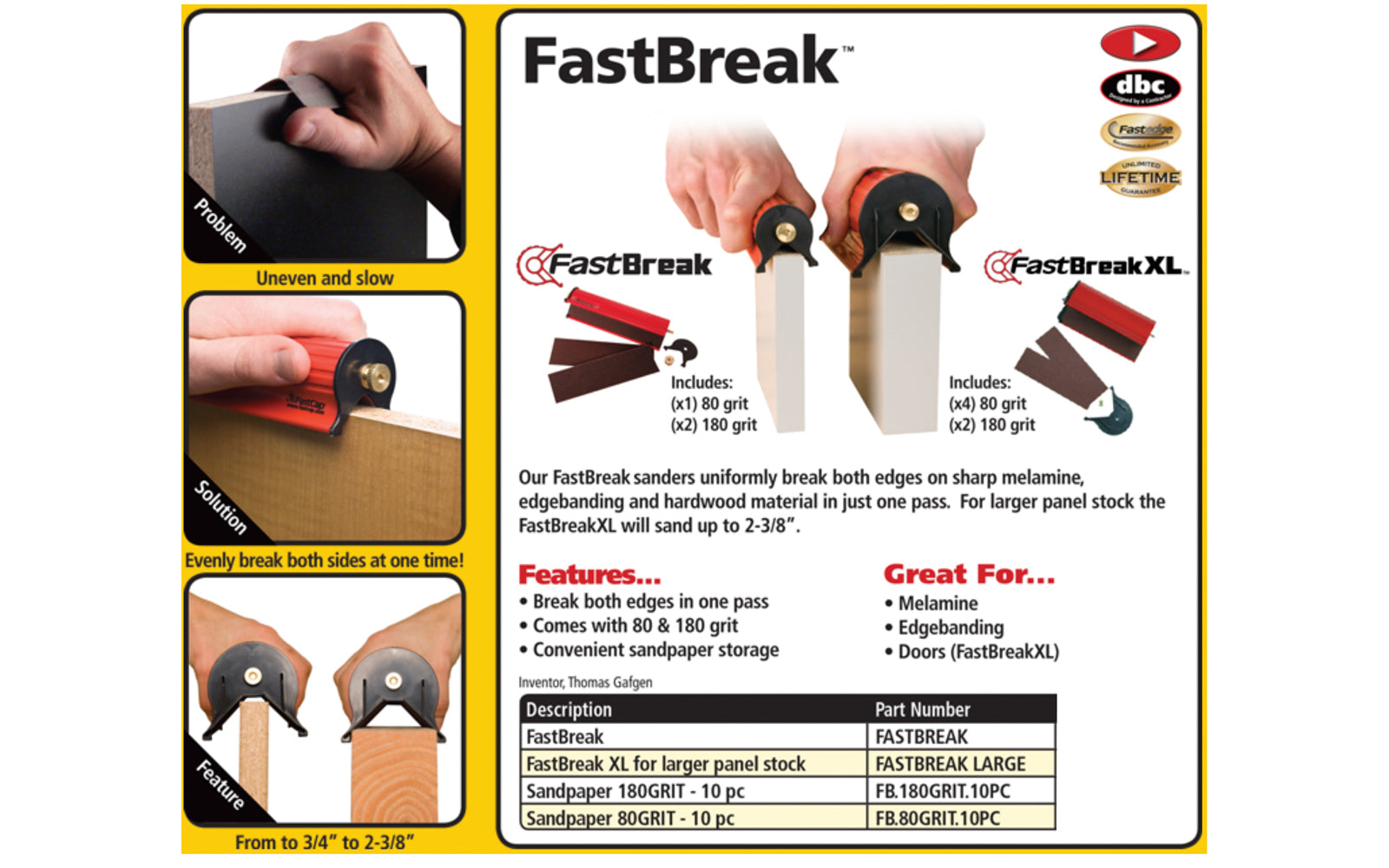 Excel Sanding Stick with 80 Grit belt - MICA Store