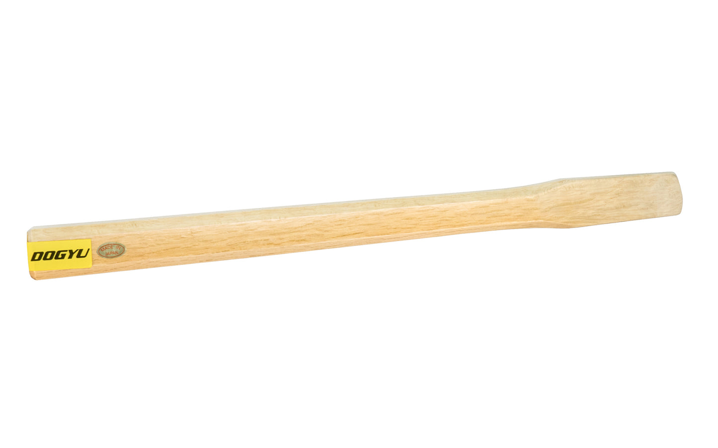 Replacement handle for the Japanese Dogyu Kariwaku Hammer - 355 g  model. Wooden handle is made of Japanese White Oak.   Made in Japan. 4962819003718. Model 003718. 