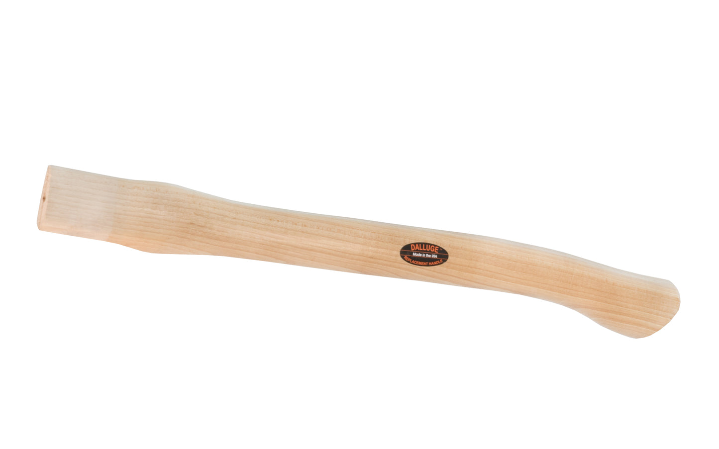 Dalluge 3750 - New Pattern - Curved Replacement Handle fits Dalluge Steel & Titanium models. Made from top quality American hickory & machine-gauged to precise balance, then double-sanded, buffed & lacquered. 03750. Includes wood wedge & two steel wedges. Vaughan & Bushnell Mfg. Made in USA. 698250037503