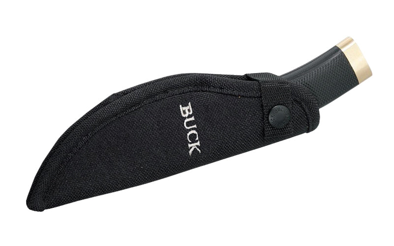 Buck Knives Zipper Knife & Sheath is a guthook knife that works just like a zipper. The combination of edge angle & hook length perform beautifully together - Fixed Blade with Textured rubberized Handle. Model 0691BKG-B. 033753026072. Made in USA. Buck Knives Gut Hook knife with rubber handle