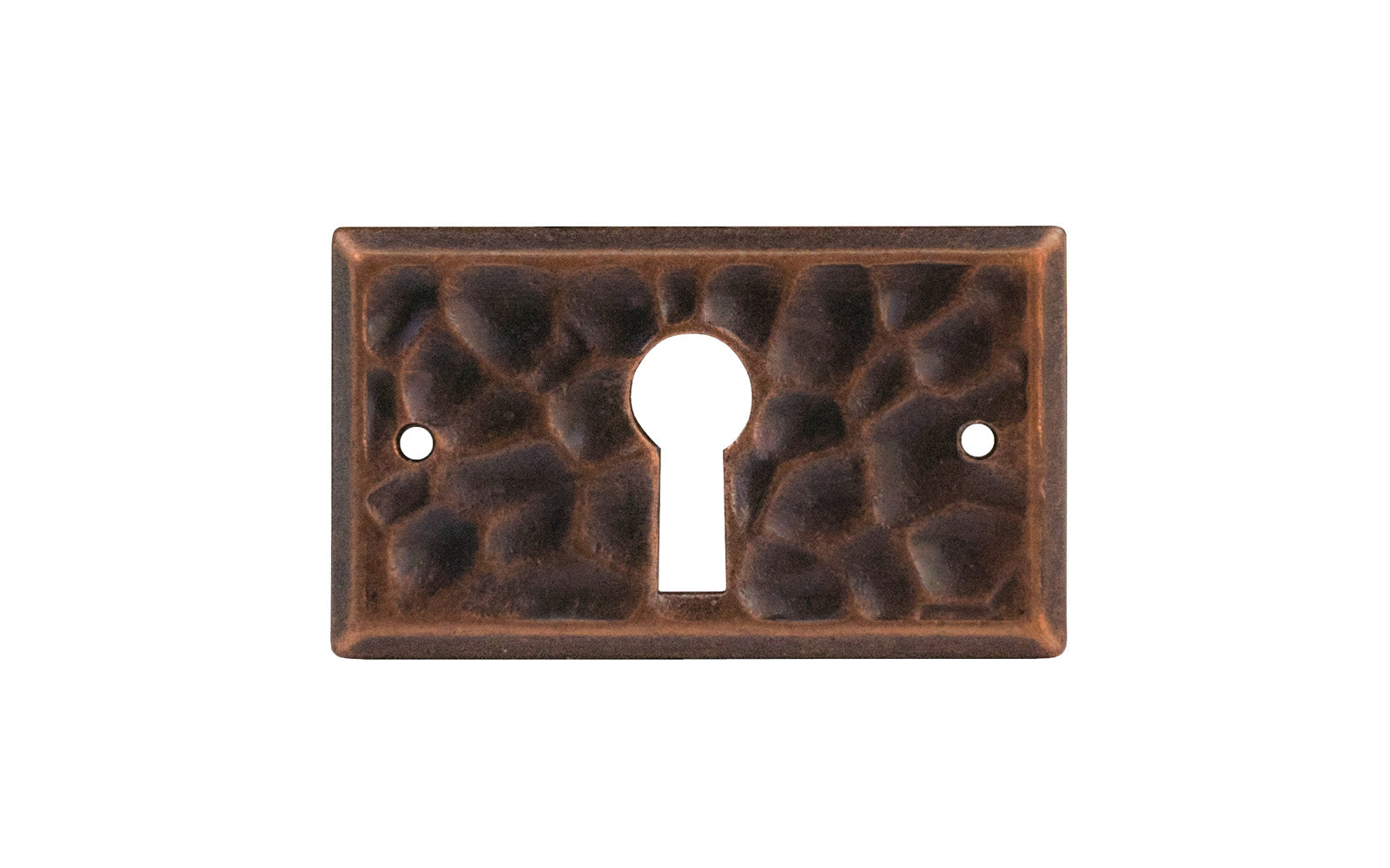 Solid Brass Keyhole ~ Antique Copper Finish