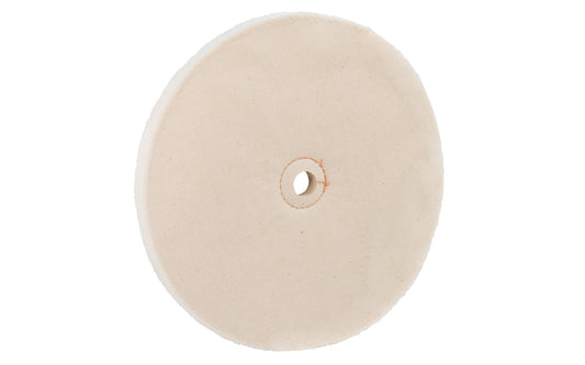 10" Loose Sewn Buffing Wheel 1/2" thick ~ Loose sewn is designed for final polishing & for a brilliant luster. Wheel for color buffing (polishing). Narrow for hard to reach places. 10" diameter of wheel. 3/4" hole diameter. Made in USA. Fine cotton sheeting held together with a circle of lockstitch sewing