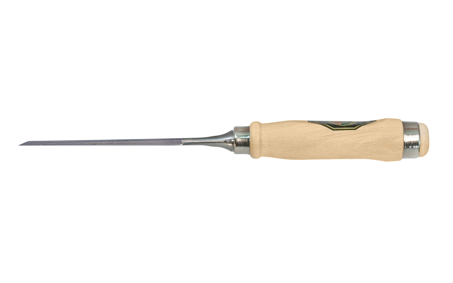 Made in Germany ~ Two Cherries · 1001 series ~ high carbon steel ~ Tempered to Rc61 Rockwell ~ Varnished flat Hornbeam handle - Stechbeitel - Firmer Chisel - short length, light pattern, bevelled edges, Flat hornbeam handle - bevel edge - steel ferrule ~ Use with mallets - 26 mm - 26MM Wide - 4016649101608 - 1001/026