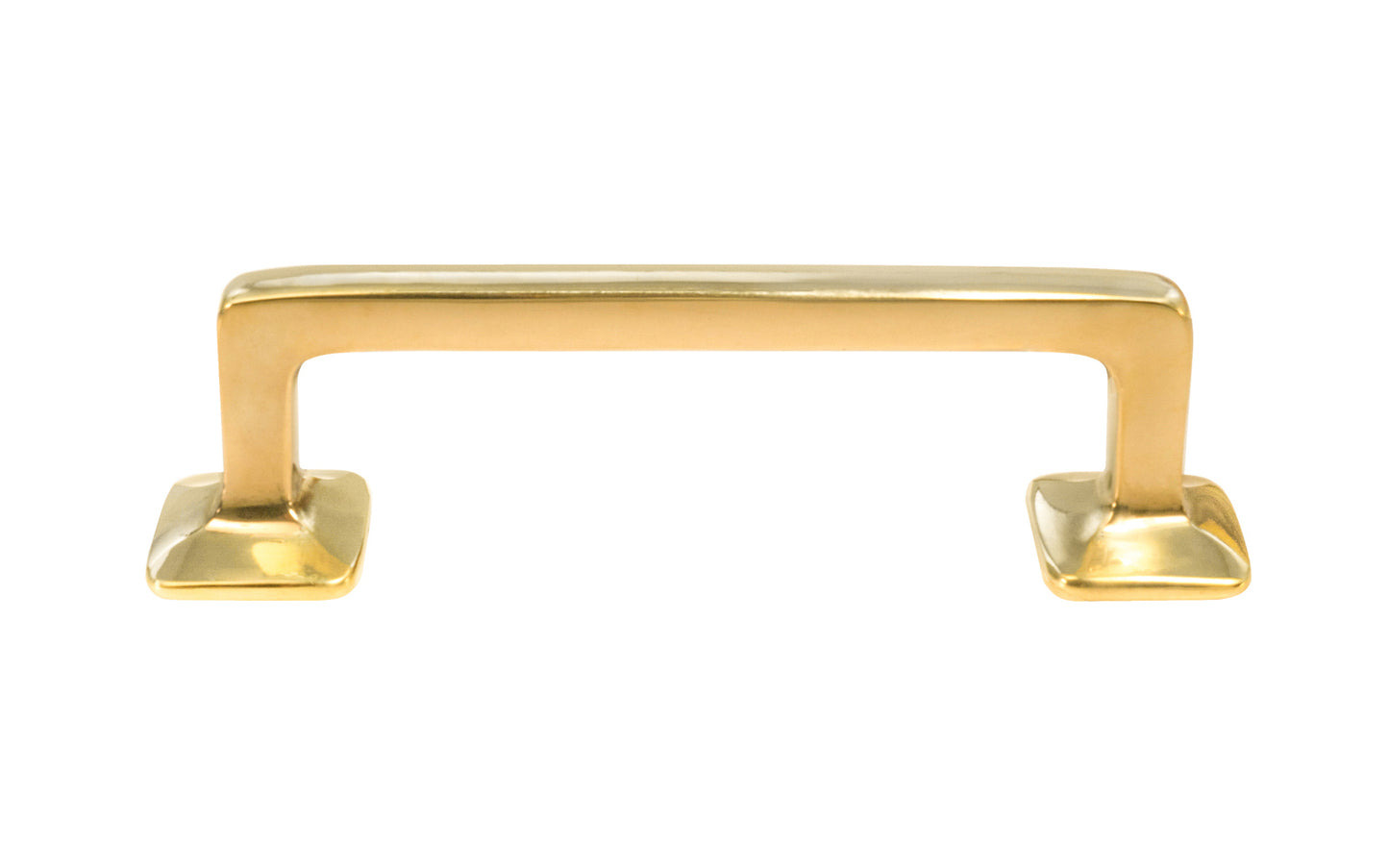Mission-Style Solid Brass Pull ~ 3" On Centers Hardwick & Sons Mission-Style Solid Brass Pull ~ 3" On Centers Hardwick & Sons