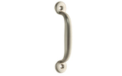 Vintage-style Hardware · Classic Solid Brass Handle Pull ~ 3" On Centers. Authentic reproduction hardware. solid brass kitchen cabinet pull. Drawer pull handle. Authentic reproduction hardware. Utility pull. Brushed Nickel Finish. 3" center to center pull