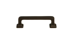 Vintage-style Hardware · Mini Mission-Style Solid Brass Pull ~ 2" On Centers. Mission Style / Arts & Crafts style. Oil Rubbed Bronze Finish. 2" center to center pull. solid brass kitchen cabinet pull. Small mini pull. Jewelry box pull. Authentic reproduction hardware.