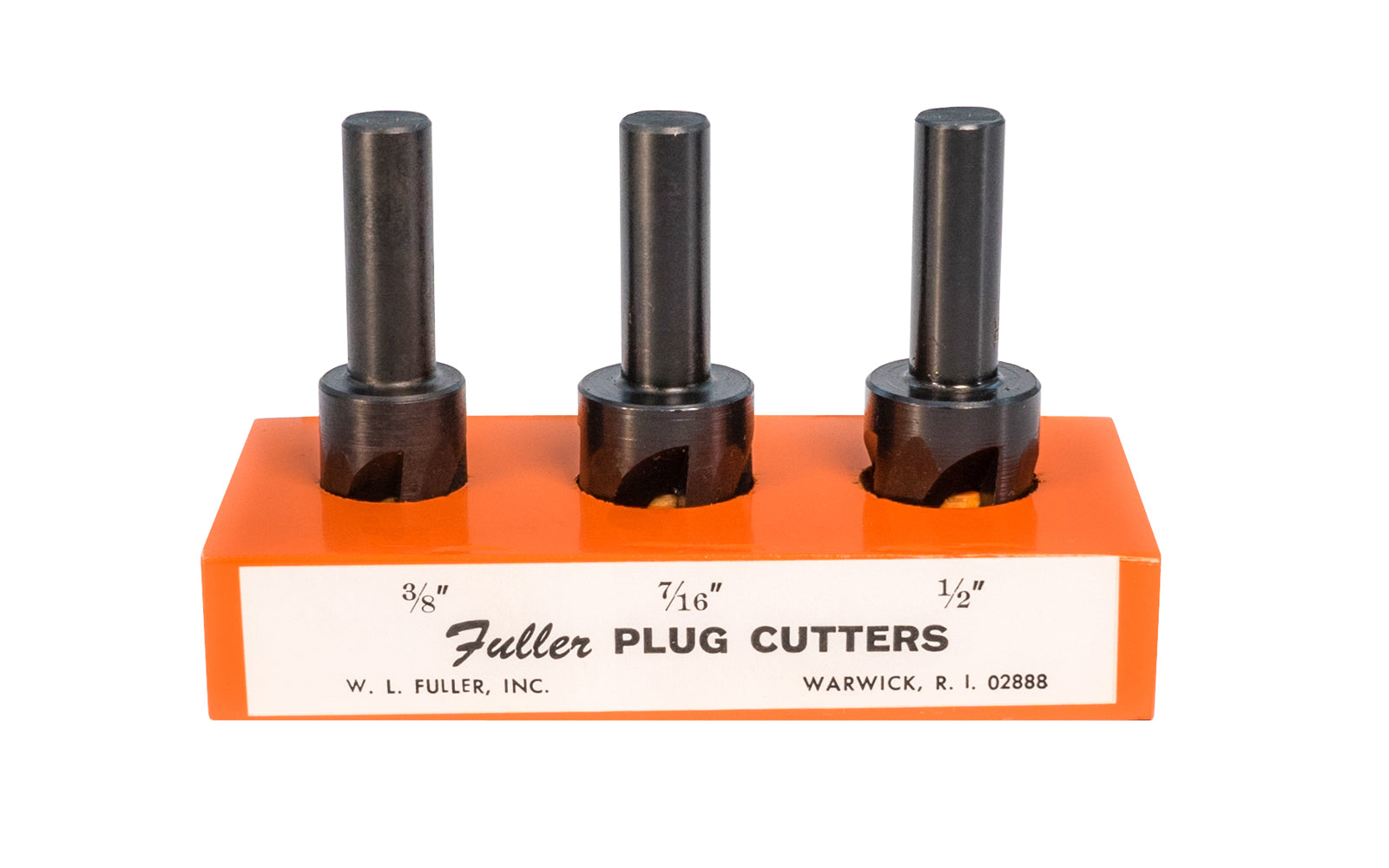 WL Fuller 3-Piece Plug Cutter Set - 3/8 Shank ~ 11696003