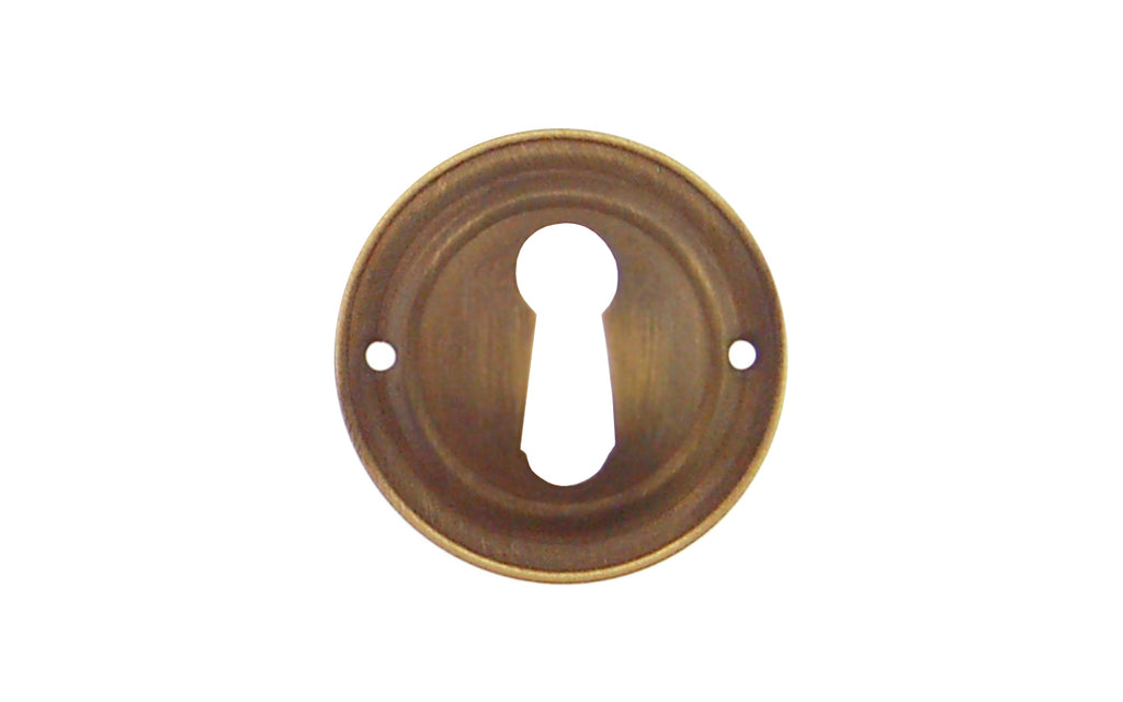 Stamped Brass Round Keyhole