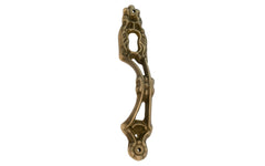Vintage-style Hardware · Traditional & classic. An elegant & decorative keyhole cabinet pull made of solid brass material. Great for furniture, china cabinets, hutches, & cabinets. Made of solid brass material. Antique brass