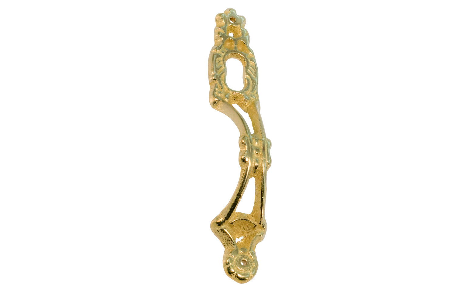 Vintage-style Hardware · Traditional & classic. An elegant & decorative keyhole cabinet pull made of solid brass material. Great for furniture, china cabinets, hutches, & cabinets. Made of solid brass material. Non-lacquered brass (will patina naturally over time).