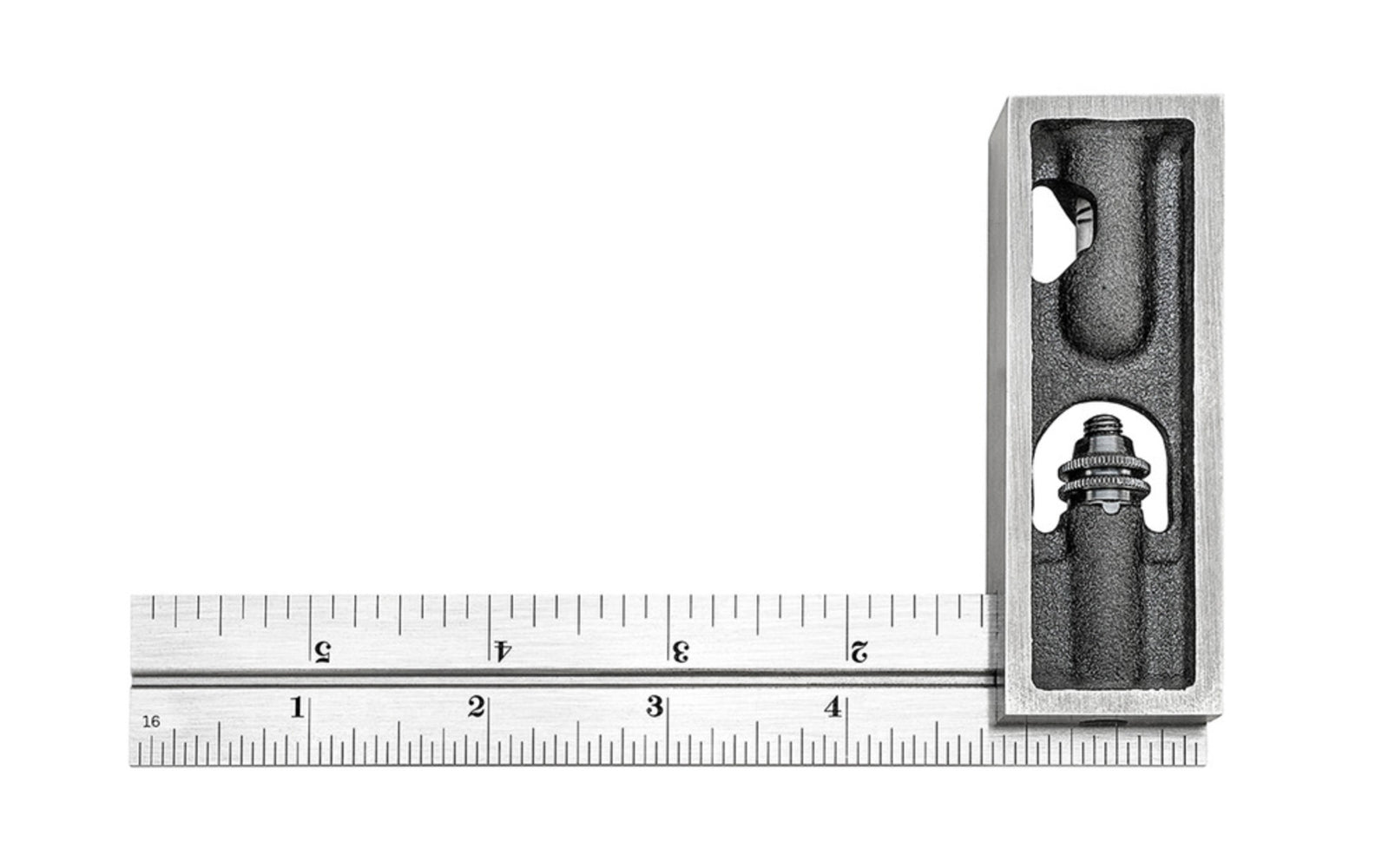 Reading Trisquare Starrett Inch Reading Double Square, 6
