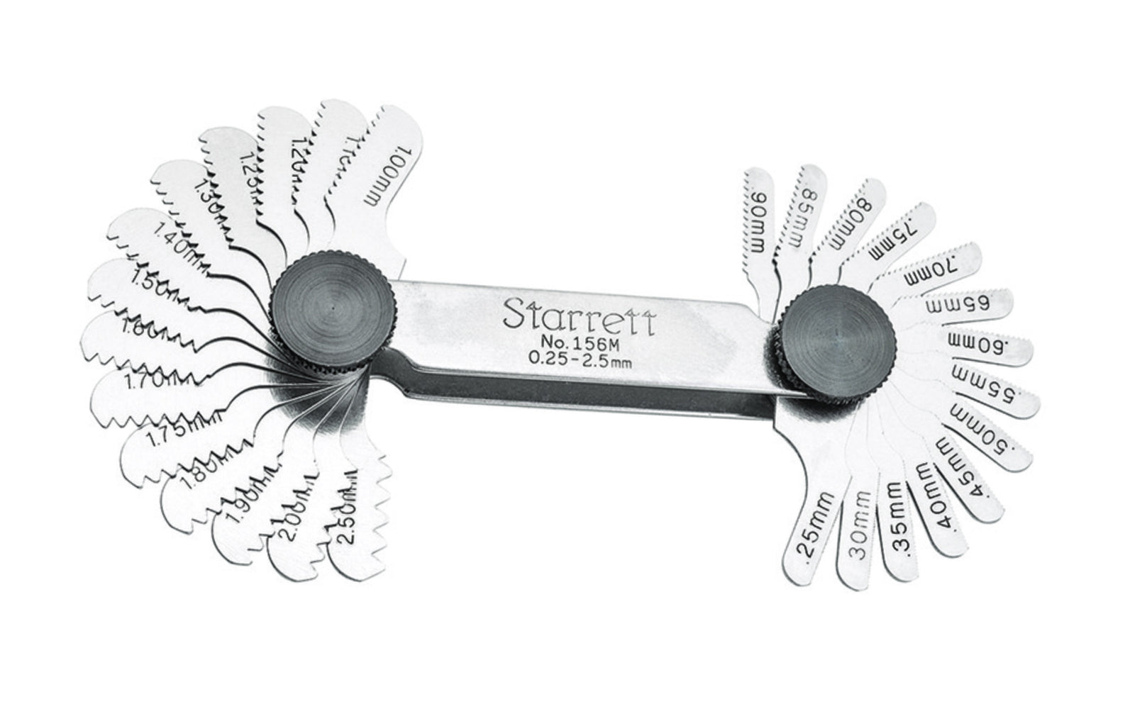 Starrett Thread File Starrett 156M Metric Screw Pitch Gage