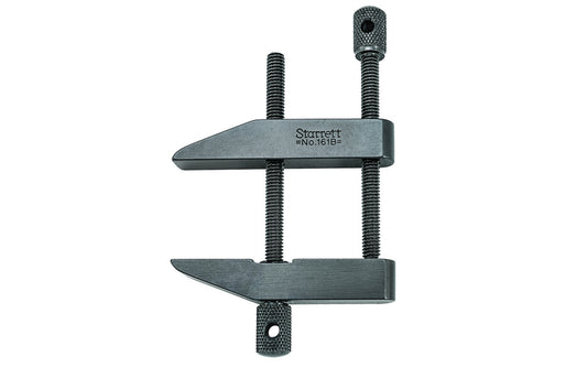 Starrett 161 Toolmakers' Parallel Clamp features a single clamp (1-3/4") with 1" throat depth. 1 3/4" (44mm) Capacity, 1" (25mm) Throat Depth.  Made in USA. Model 161B.