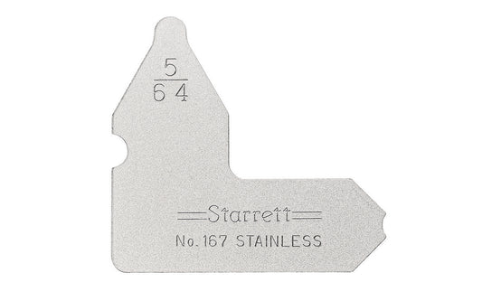 Starrett 167-5/64 Radius Gage. Model 167-5/64.  Made in USA. 