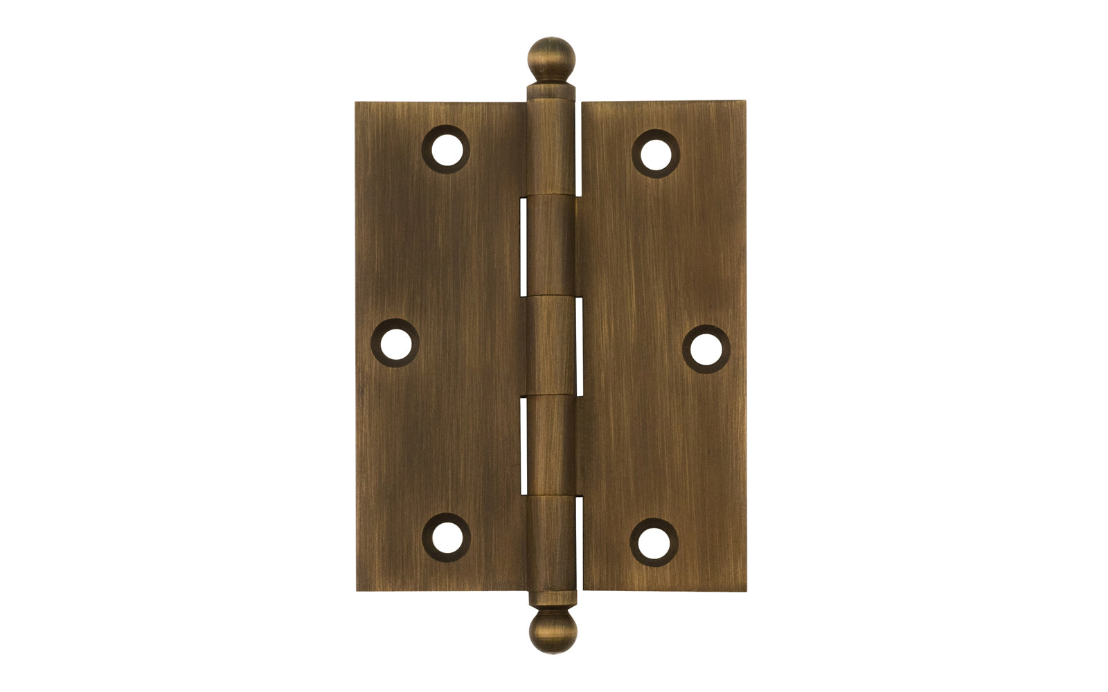 Classic Solid Brass Ball-Tip Cabinet Hinge ~ 2-1/2